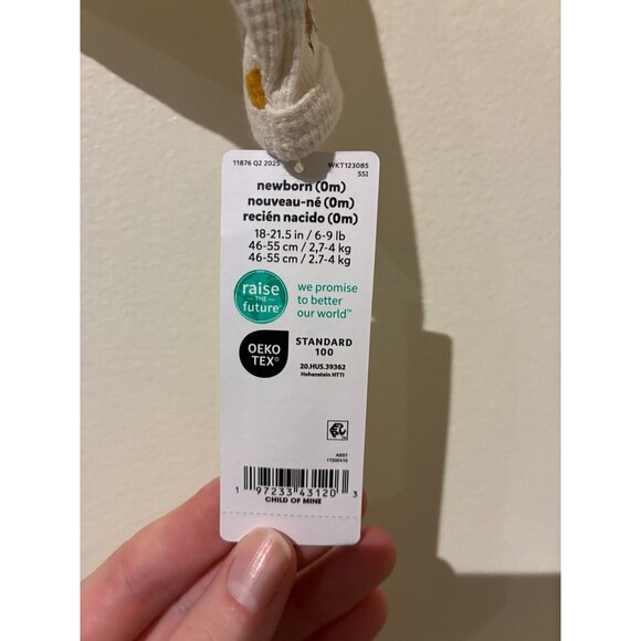 NWT Carter's Child of Mine Cream Turkey Thanksgiving Sleeper - Newborn (NB) - Picture 3 of 3